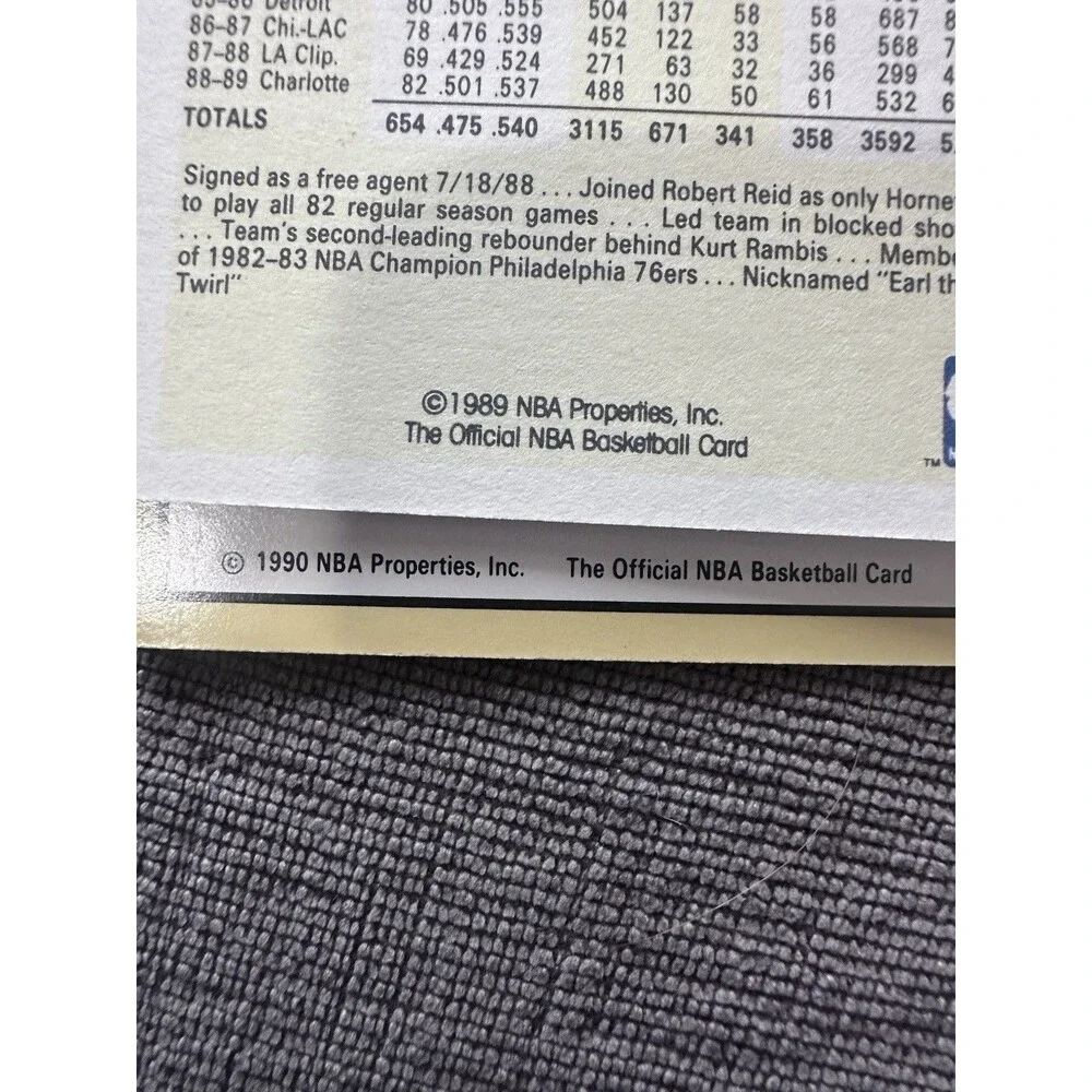 NBA Hornets Basketball Cards 1990 lot